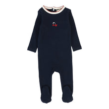 Load image into Gallery viewer, Lil Legs Bon Voyage Girls Footie - Navy