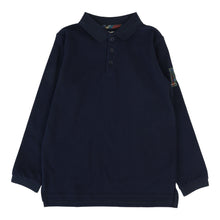 Load image into Gallery viewer, Lil Legs Plaid Detail Polo - Navy