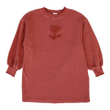 Lil Legs Sherpa Tulip Dress - Mineral Red