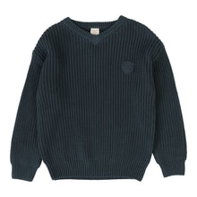Load image into Gallery viewer, Lil Legs Knit VNeck Sweater - Slate