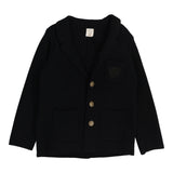 Lil Legs Crest Knit Blazer - Black