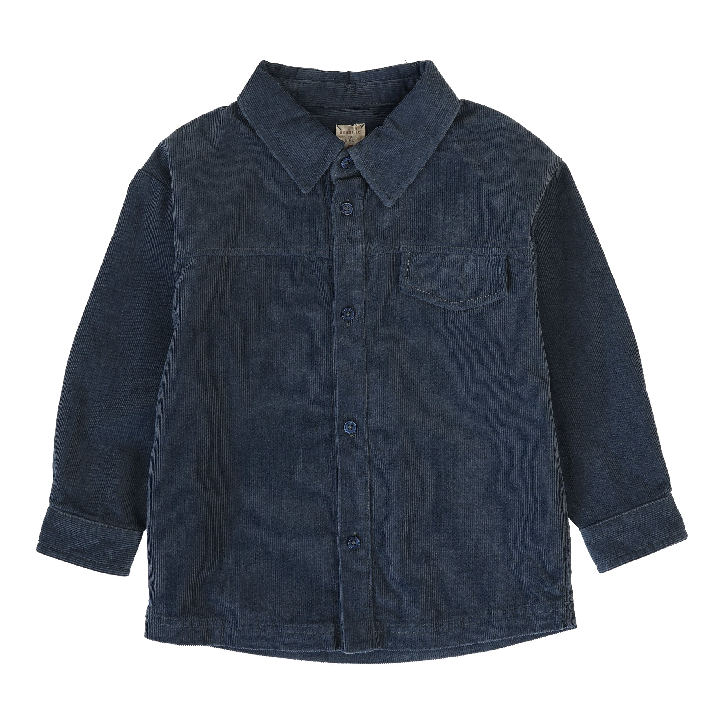 ミュージシャン RILY Corduroy shirt Blue Midnight Blue Wide Corduroy Shirt – The Little Being