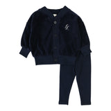 Lil Legs Boys Shabbos Lounge Set - Navy