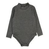 Lil legs Bamboo Mock Neck Onesie - Mid Grey