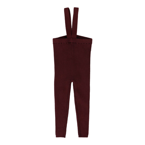 Lil Legs Suspender Leggings - Wine