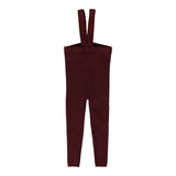 Lil Legs Suspender Leggings - Wine