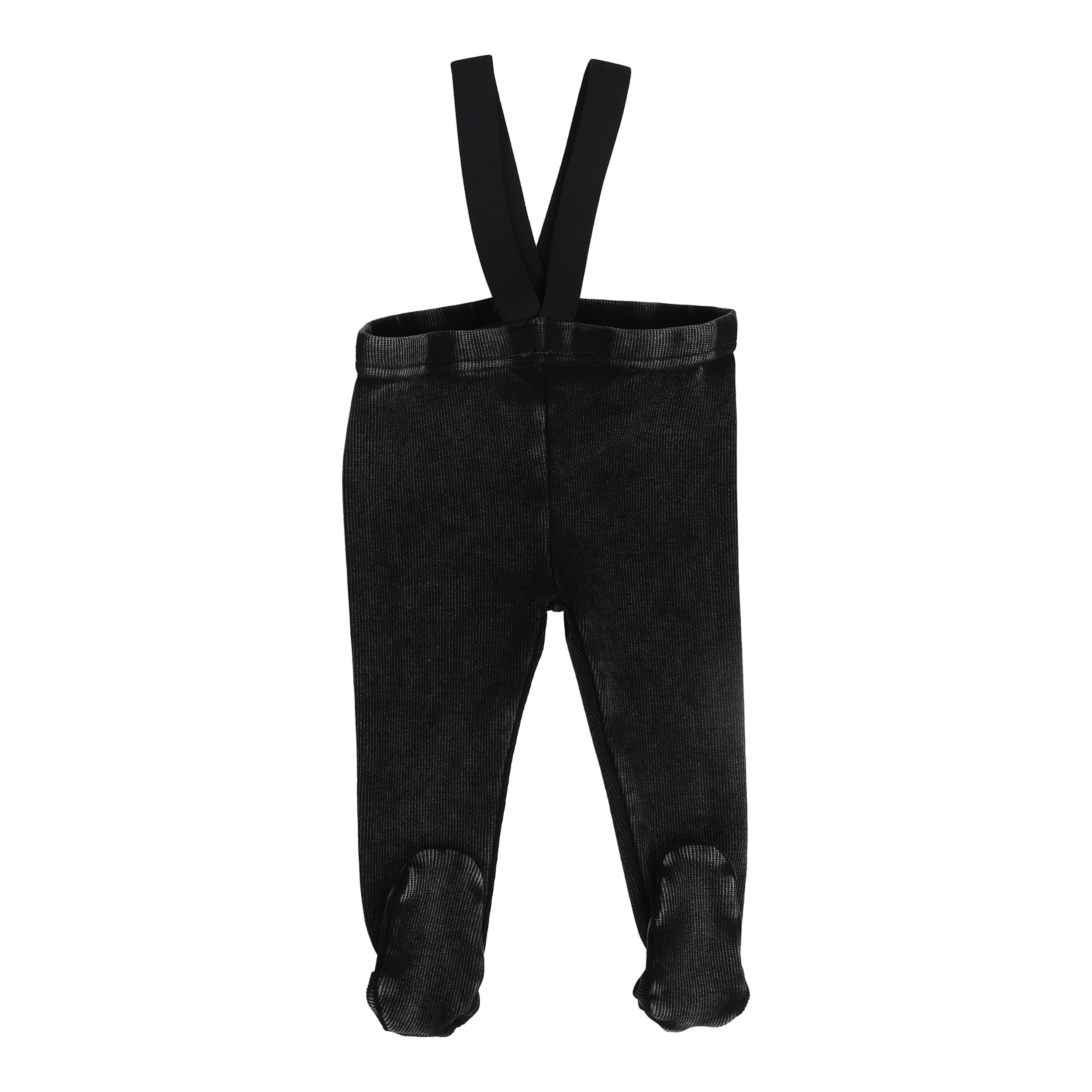 Lil Legs Footed Suspender Leggings - Black Wash – Moonlight