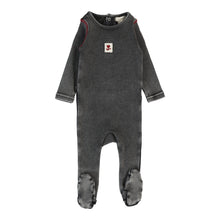 Load image into Gallery viewer, Lil Legs Girls Contrast Footie - Black Wash