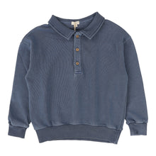 Load image into Gallery viewer, Lil Legs Sweatshirt Polo - Blue Wash