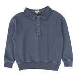 Lil Legs Sweatshirt Polo - Blue Wash