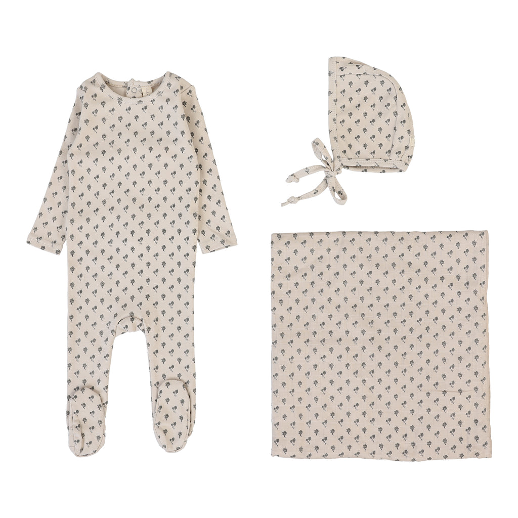 Lilette Ballard Print Layette Set - Milk