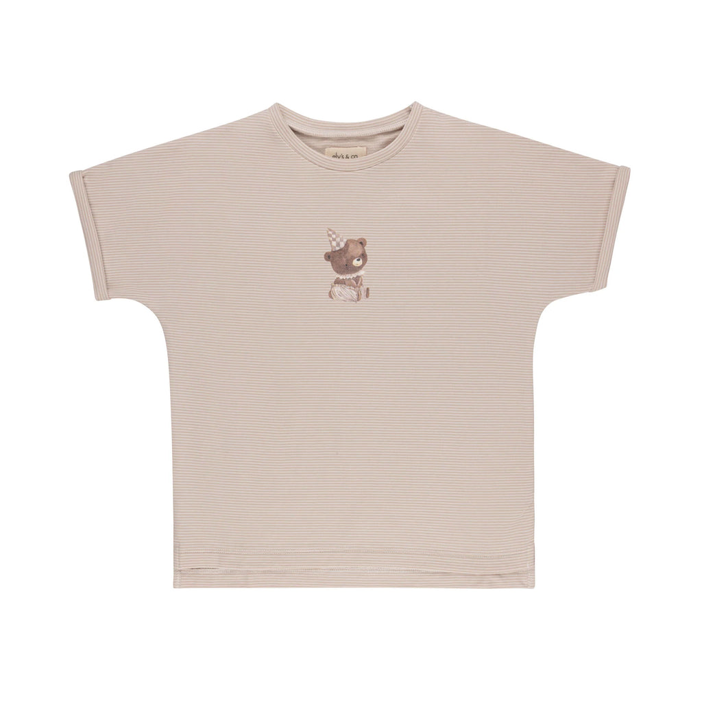 Ely's & Co Organic Bear Collection Tee - Tan