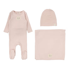 Load image into Gallery viewer, Lilette Pointelle Emblem Layette Set - Soft Pink