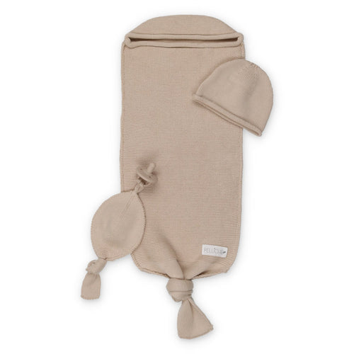 Peluche Knit Cocoon  Set- Sand