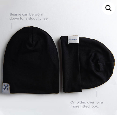 Jacqueline & Jack Beanie Black