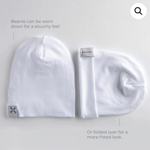 Jacqueline & Jack Beanie White