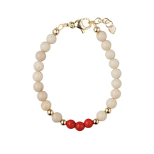Load image into Gallery viewer, Dye Jade Stones With Red Beads