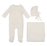 White Velour Kimono Set