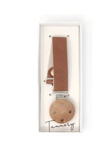Load image into Gallery viewer, Vegan Leather Cinnamon Pacifier Clip