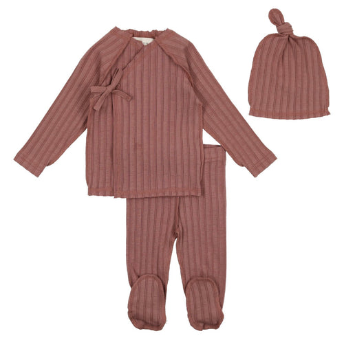 Clay Cotton Rib Set & Beanie