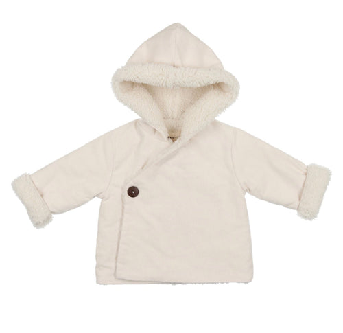 Winter White Corduroy Jacket & Hat