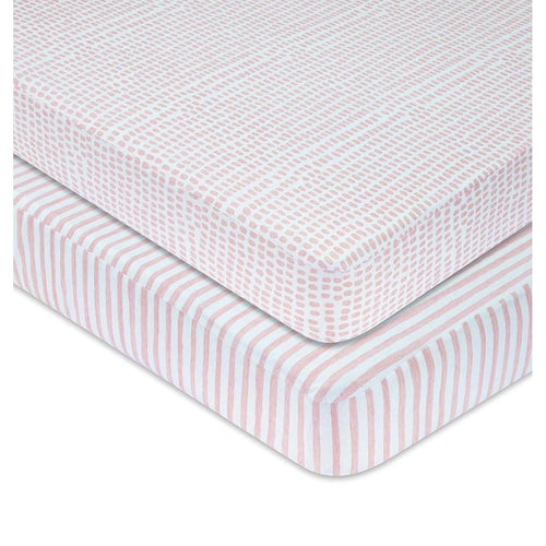 Mauve Waterproof Crib Sheet
