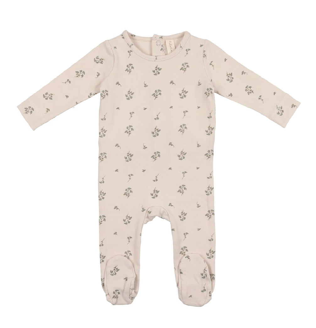 Lilette All Over Floral Footie - Slate