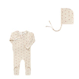 Elys & Co Jersey Pink Cotton Daisy Footie & Hat