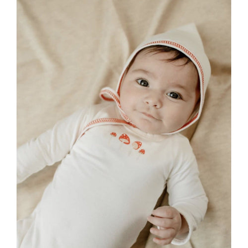 Red Mushroom Footie & Bonnet