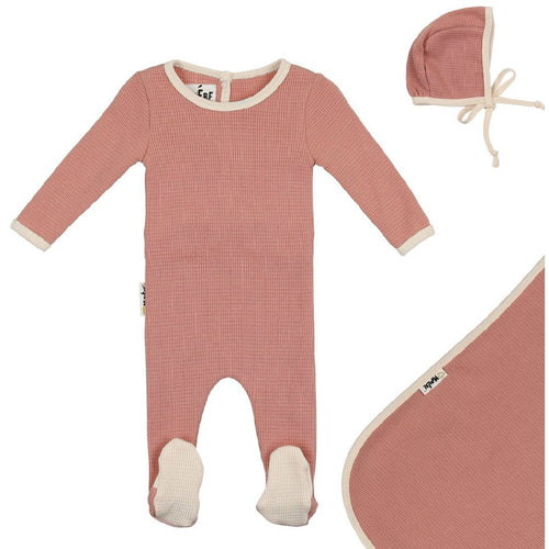 Salmon Waffle Knit Collection
