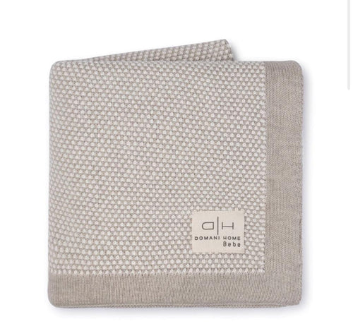 Domani Home Stipple Light Beige Baby Blanket