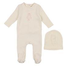 Load image into Gallery viewer, Ivory  Doll Footie &amp; Beanie