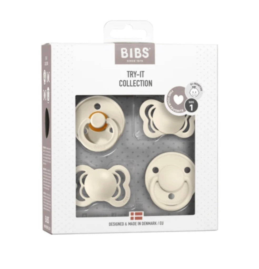 Bibs Pacifier Try It Collection Ivory