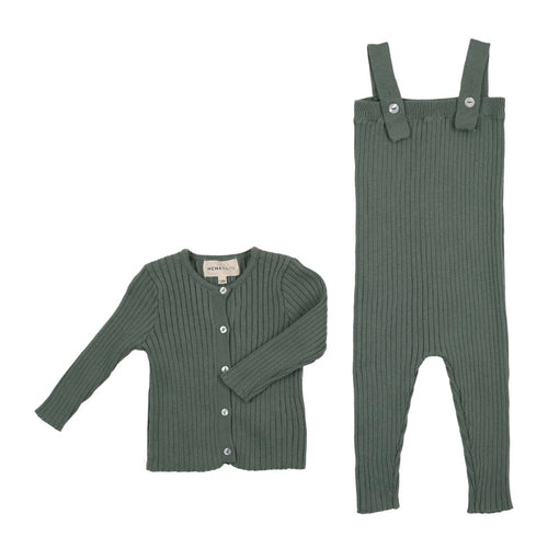 Ribbed Cardigan & Longies