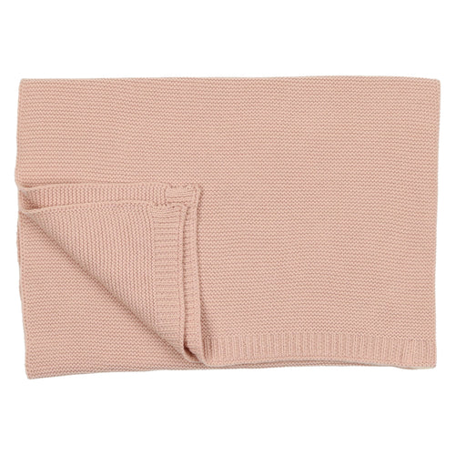 Mema Knits Pink Knit Blanket