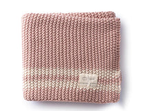 Load image into Gallery viewer, Domani Home Marici Pink Shell Striped Baby Blanket