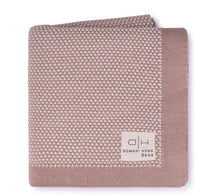 Load image into Gallery viewer, Domani Home Stipple Pale Pink Baby Blanket