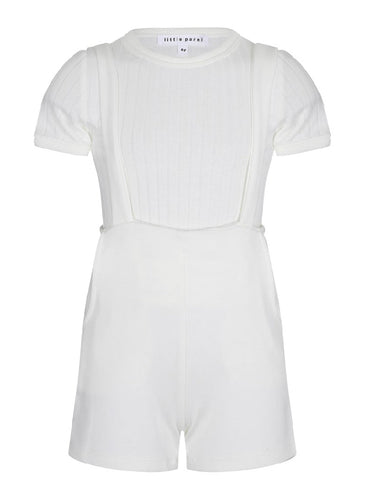 Ivory Boys Overalls & T-Shirt