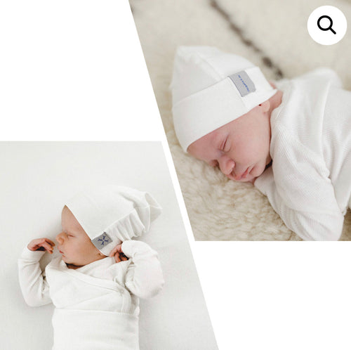 Jacqueline & Jack Beanie Natural White