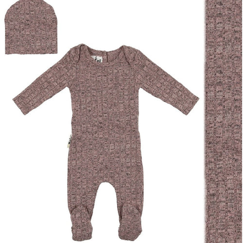 Mauve Marled Rib Collection