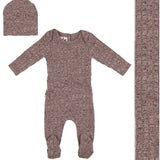 Mauve Marled Rib Collection