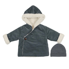 Load image into Gallery viewer, Slate Corduroy Jacket &amp; Hat