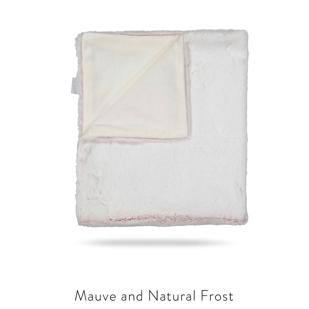 Ice Rose Ivory Lux Fur Blanket
