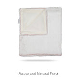 Ice Rose Ivory Lux Fur Blanket