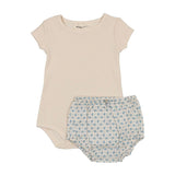 Bonbon Ribbed Onesie & Bloomer