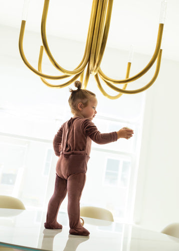 Ribbed Pocket Eggplant Footie