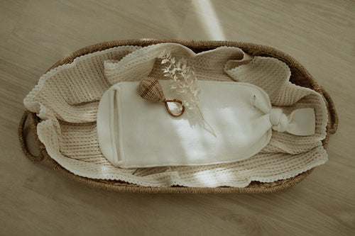 Peluche Knit Cocoon Set - Cream