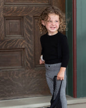 Load image into Gallery viewer, Houndstooth Knit Overall Set
