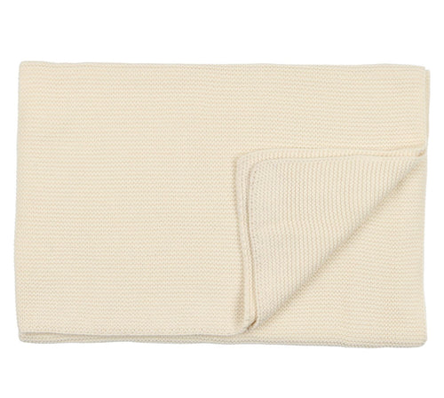 Ivory Knit Blanket