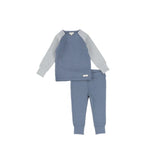 Blue Raglan Loungewear